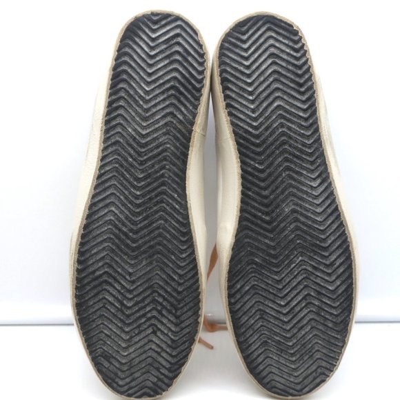 GOLDEN GOOSE SUPERSTAR GLITTER STAR SNEAKERS WHITE/PURPLE LEATHER SIZE 41 - Picture 11 of 11